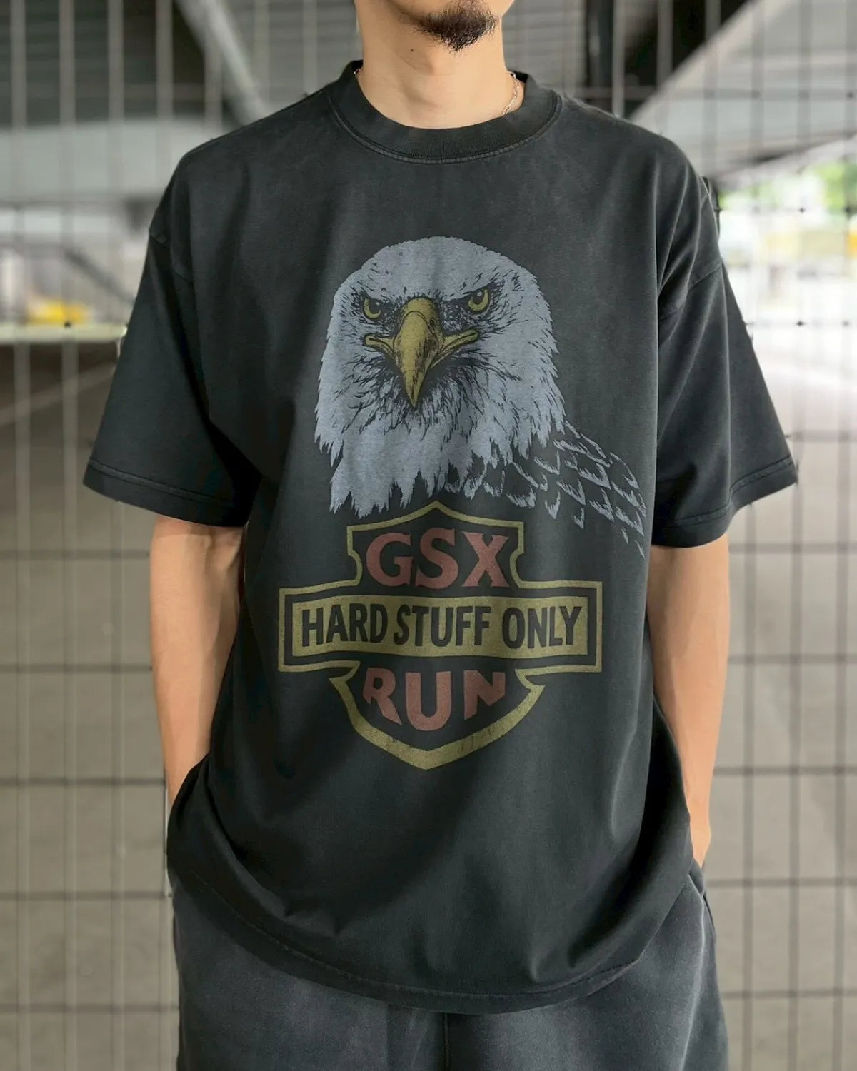 GOD SELECTION XXX / GSX EQUIPMENT Road Eagle Tee (GSX-S26-ST-02)