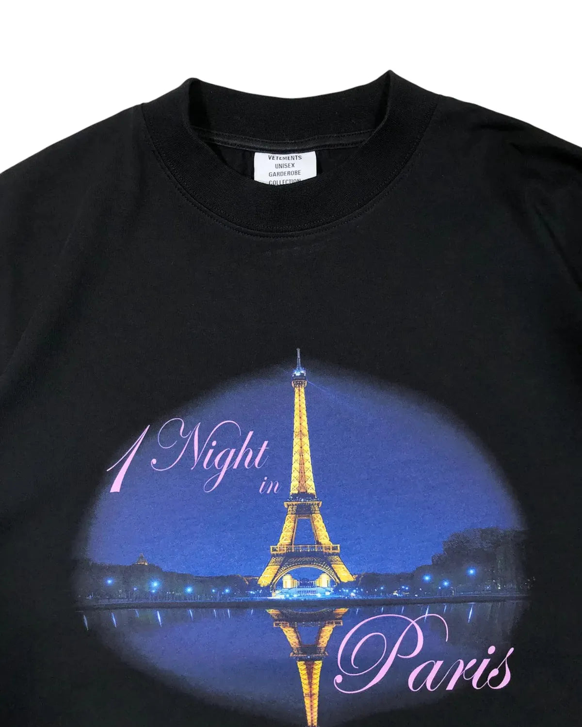 VETEMENTS / NIGHT IN PARIS OVERSIZED T-SHIRT (UCF76TR410B)
