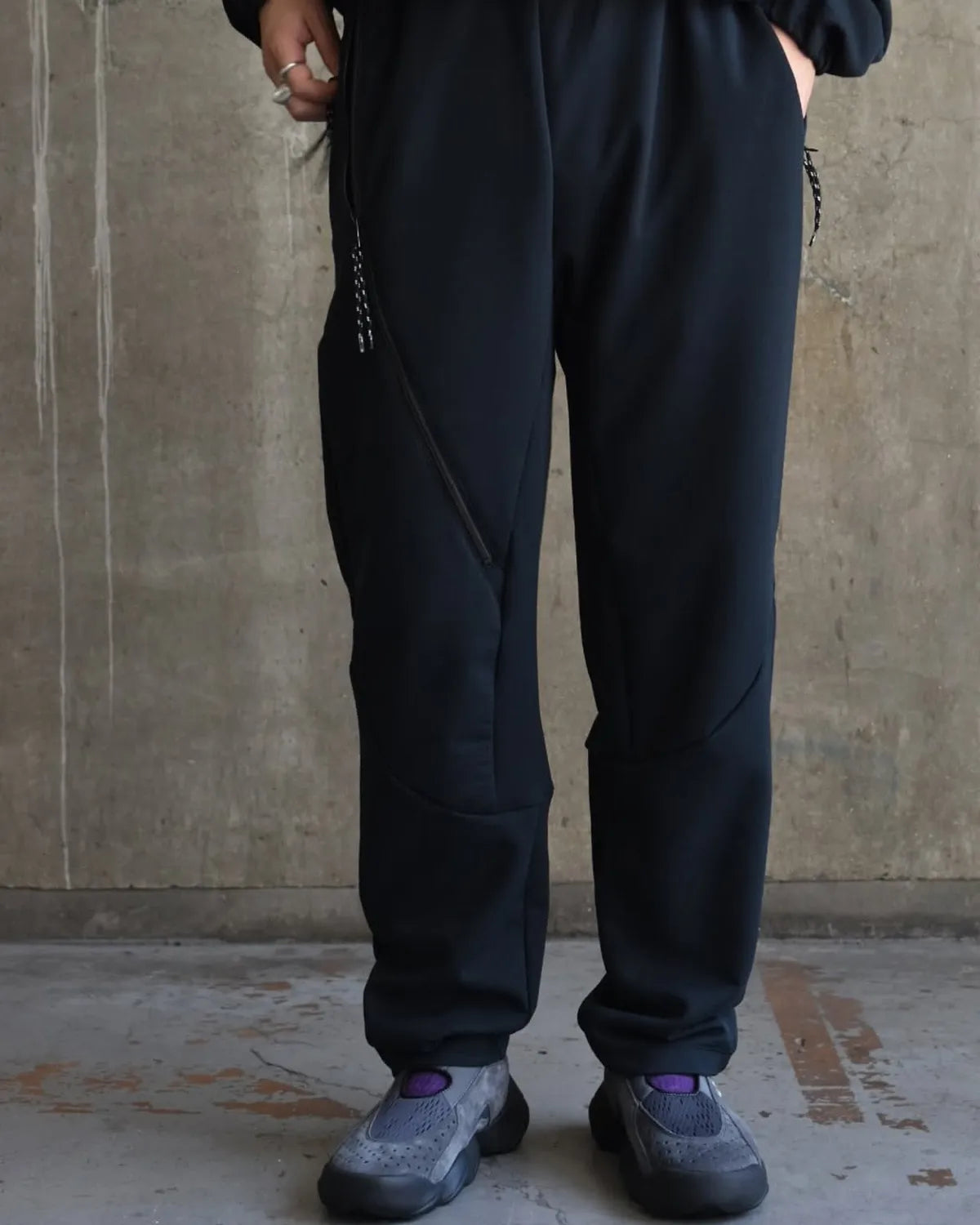 ALMOSTBLACK / POLARTEC ZIP POCKET PANTS (25AWGAB-PT01)