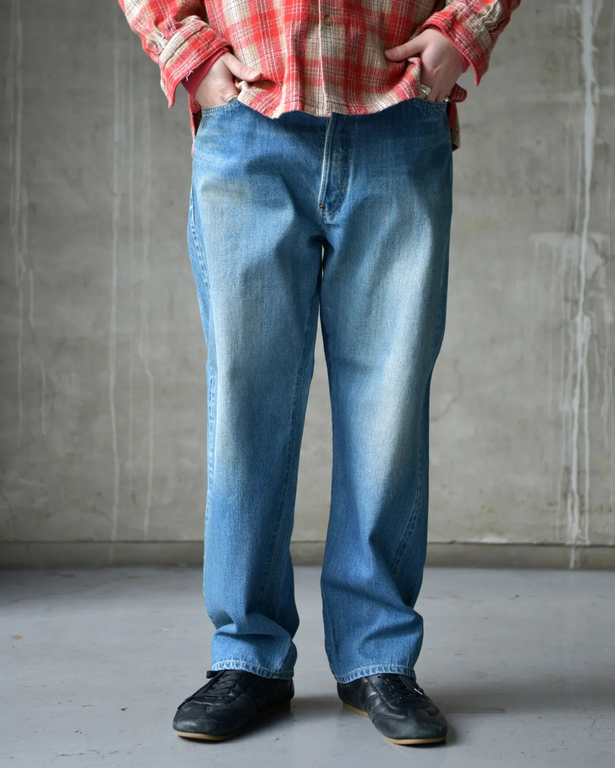 A.PRESSE / No.22 Washed Wide Denim Pants (26SAP-04-29)