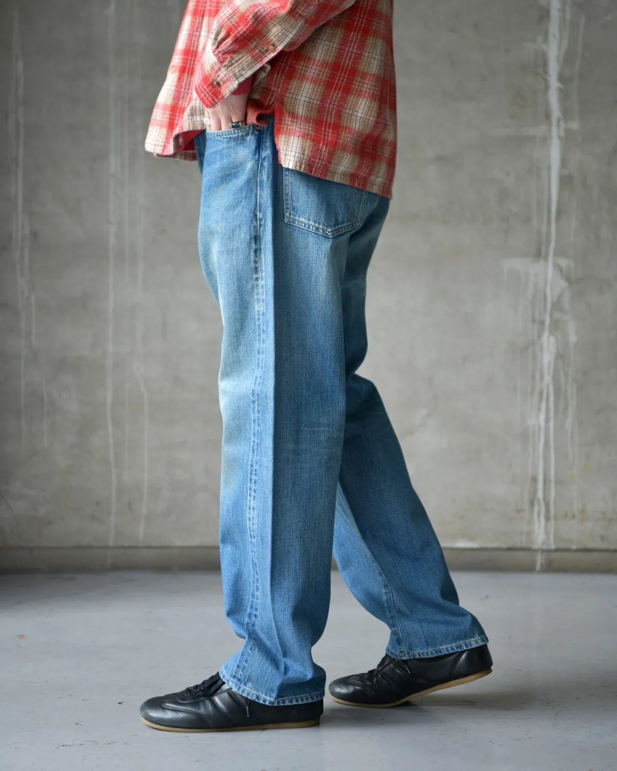 A.PRESSE / No.22 Washed Wide Denim Pants (26SAP-04-29)
