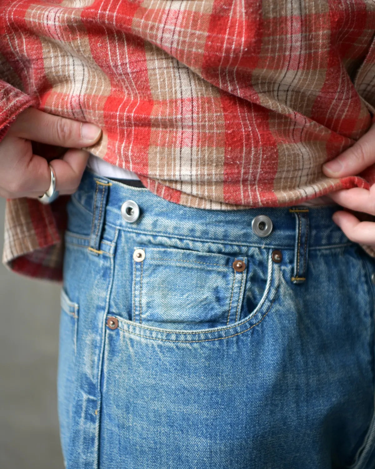 A.PRESSE / No.22 Washed Wide Denim Pants (26SAP-04-29)