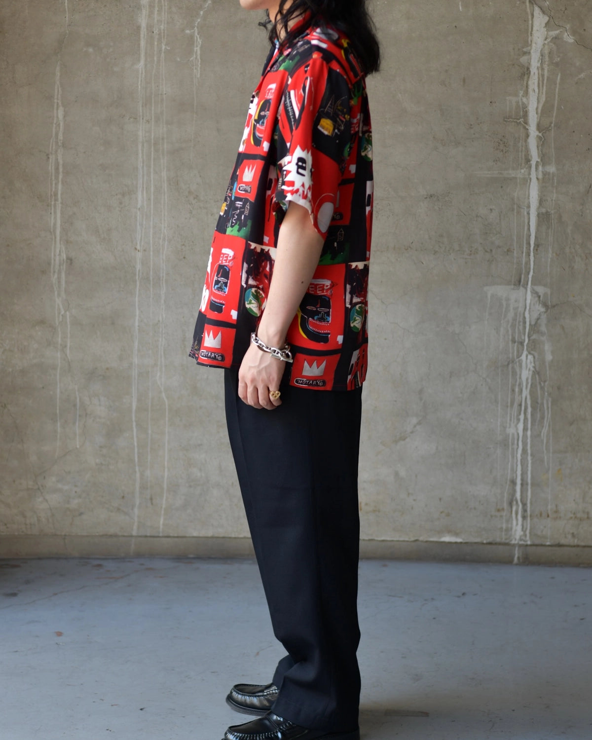WACKO MARIA × JEAN-MICHEL BASQUIAT / S/S HAWAIIAN SHIRT -TYPE-2- (BASQUIAT-WM-HI26)
