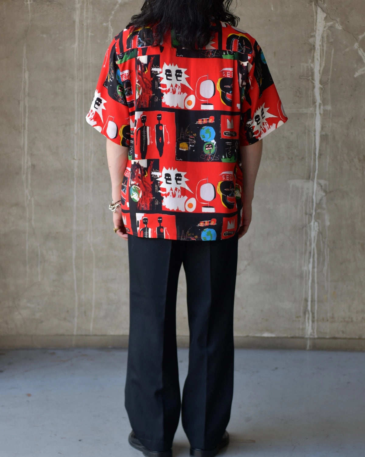 WACKO MARIA × JEAN-MICHEL BASQUIAT / S/S HAWAIIAN SHIRT -TYPE-2- (BASQUIAT-WM-HI26)