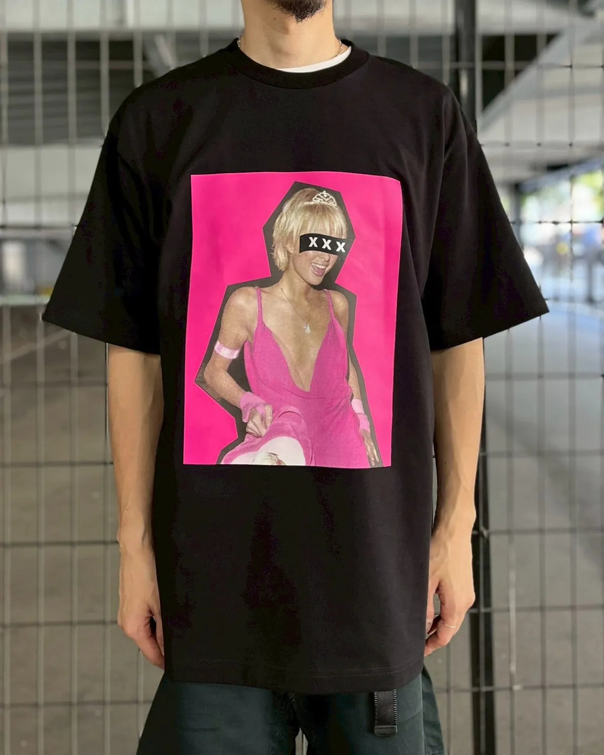 GOD SELECTION XXX / Box Logo Pink Party Photo Tee (GX-S26-ST-08)