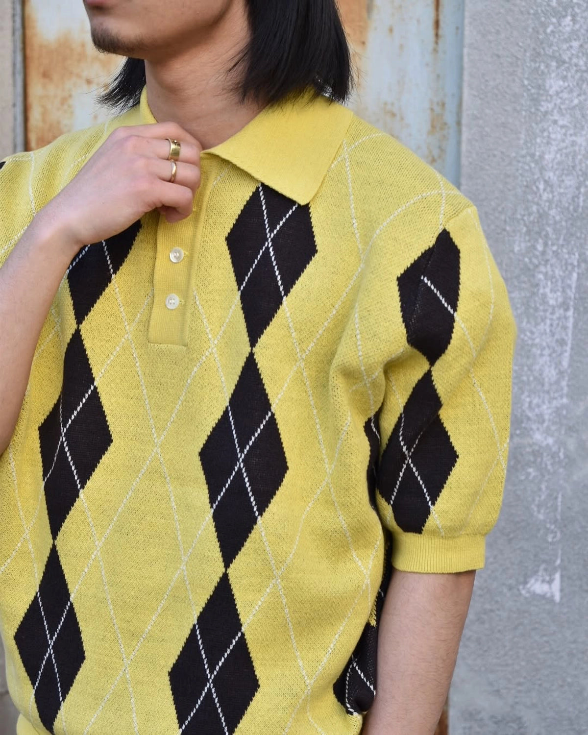 refomed / OLD MAN KNIT POLO (REKN-009)