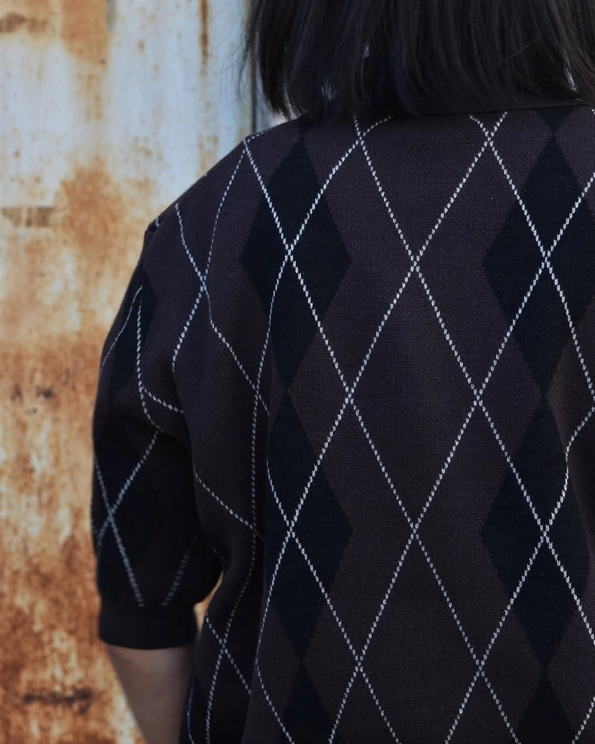 refomed / OLD MAN KNIT POLO (REKN-009)