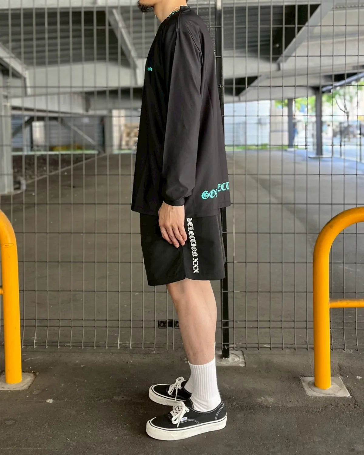 GOD SELECTION XXX / Mini Box Logo/Old English Logo Rash Guard (GX-S26-CS-05)