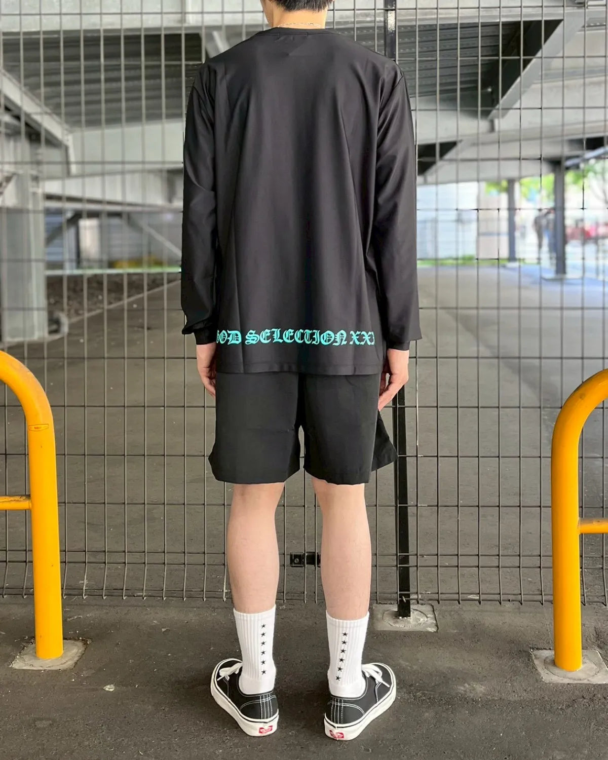 GOD SELECTION XXX / Mini Box Logo/Old English Logo Rash Guard (GX-S26-CS-05)