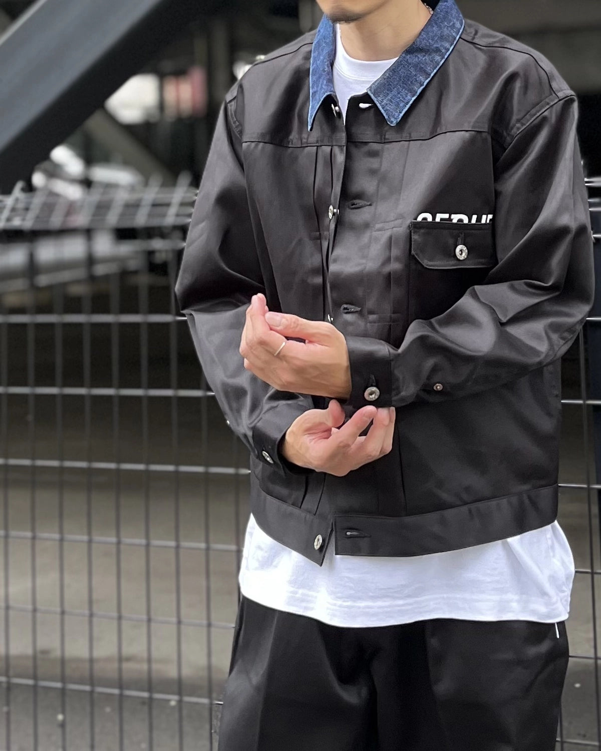 SEQUEL / DENIM COLLAR JACKET (SQ-26AW-JK-01)