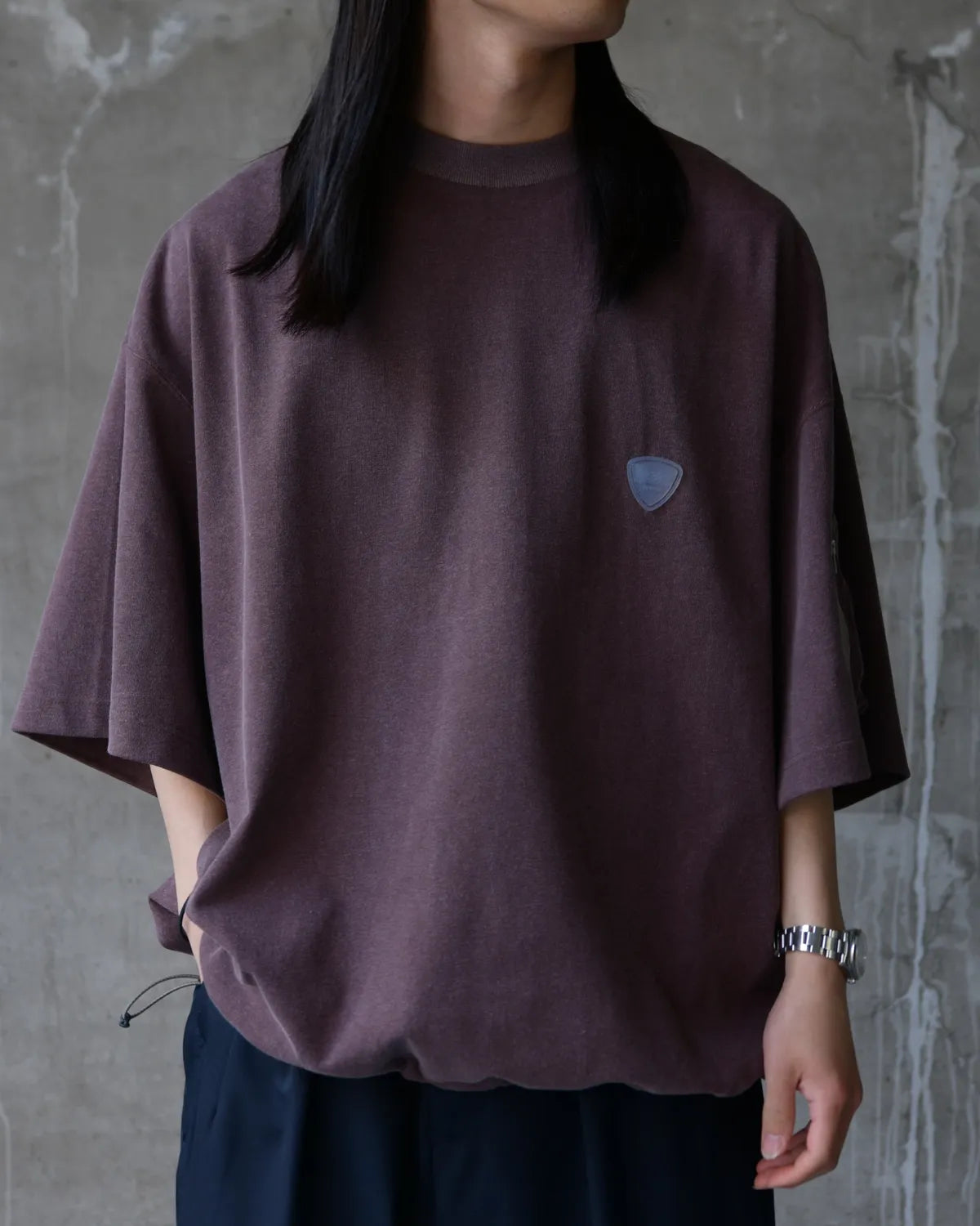 is-ness / Arm Pocket Balloon T-Shirt (26SS_40_1008SST01)