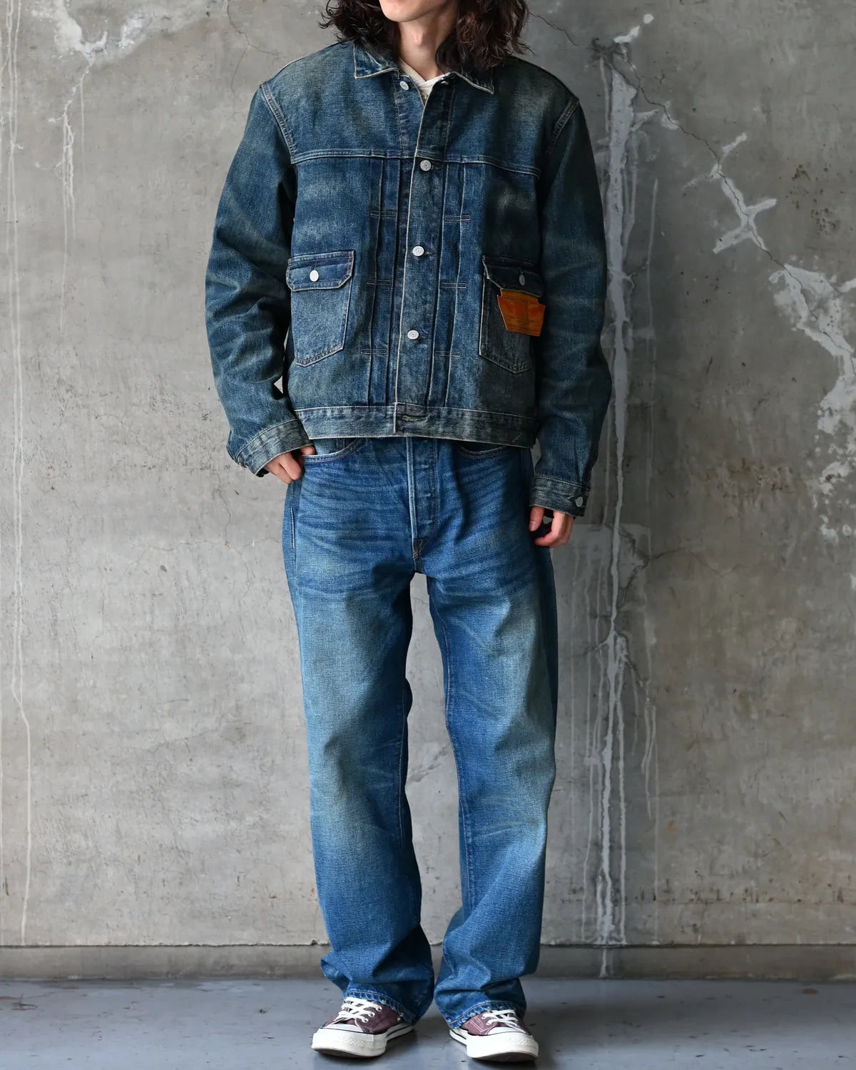 RRL / ウエストビュー デニム トラッカー ジャケット (MNRROTW16020151)