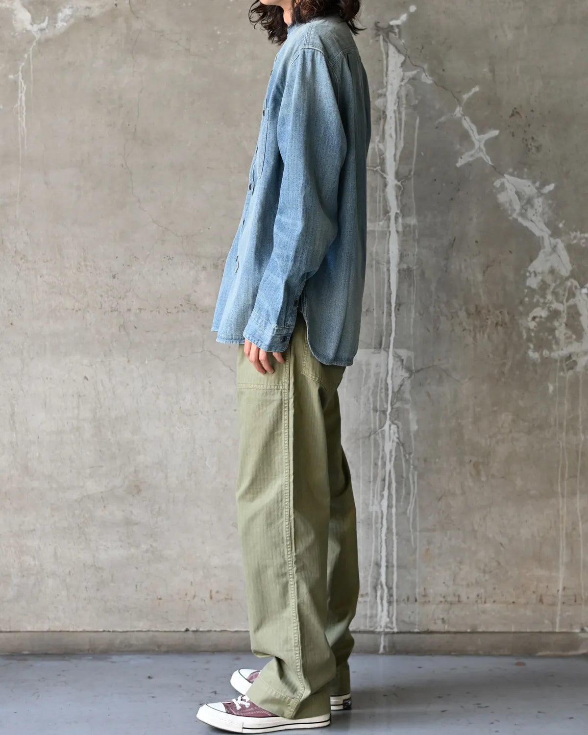 RRL / インディゴ デニム ワークシャツ (MNRRWOV16820435)