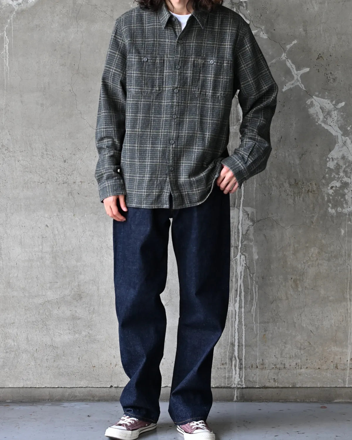 RRL / チェック ウーブン ワークシャツ (MNRRWOV16820428)