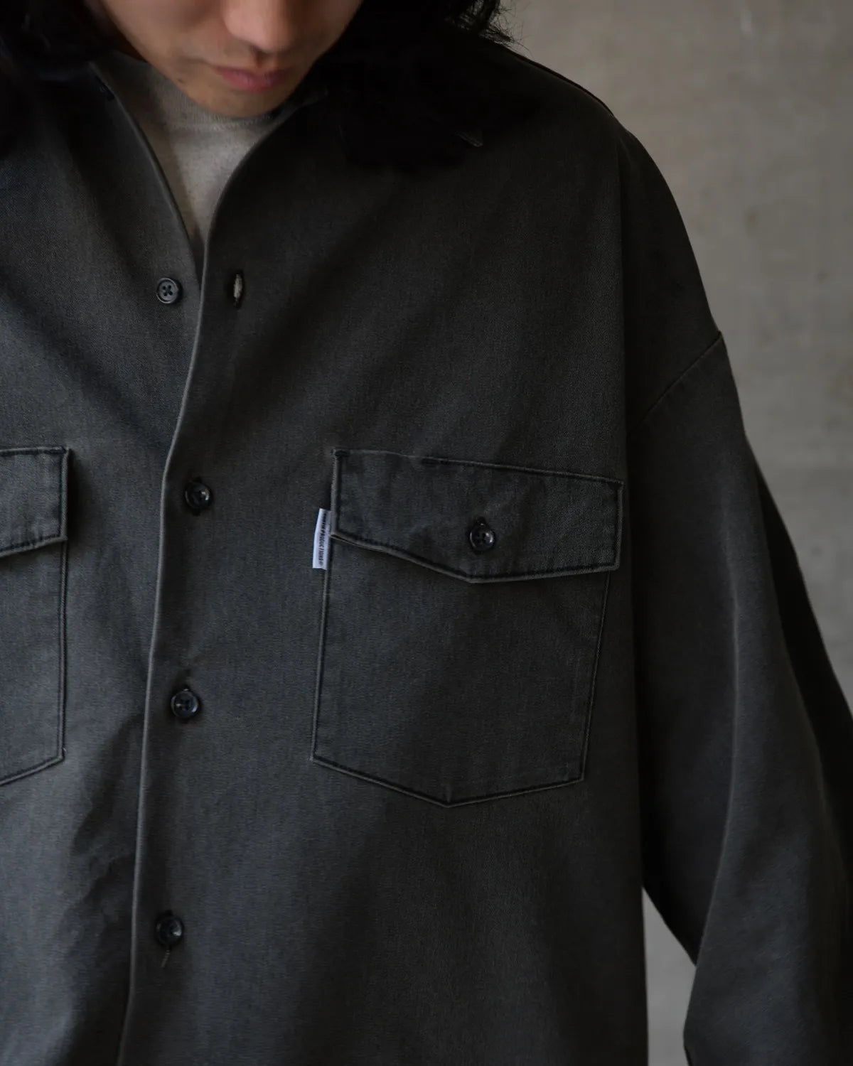 COOTIE PRODUCTIONS® / Pigment Coating T/R Twill L/S Work Shirt (CTE-26S403)
