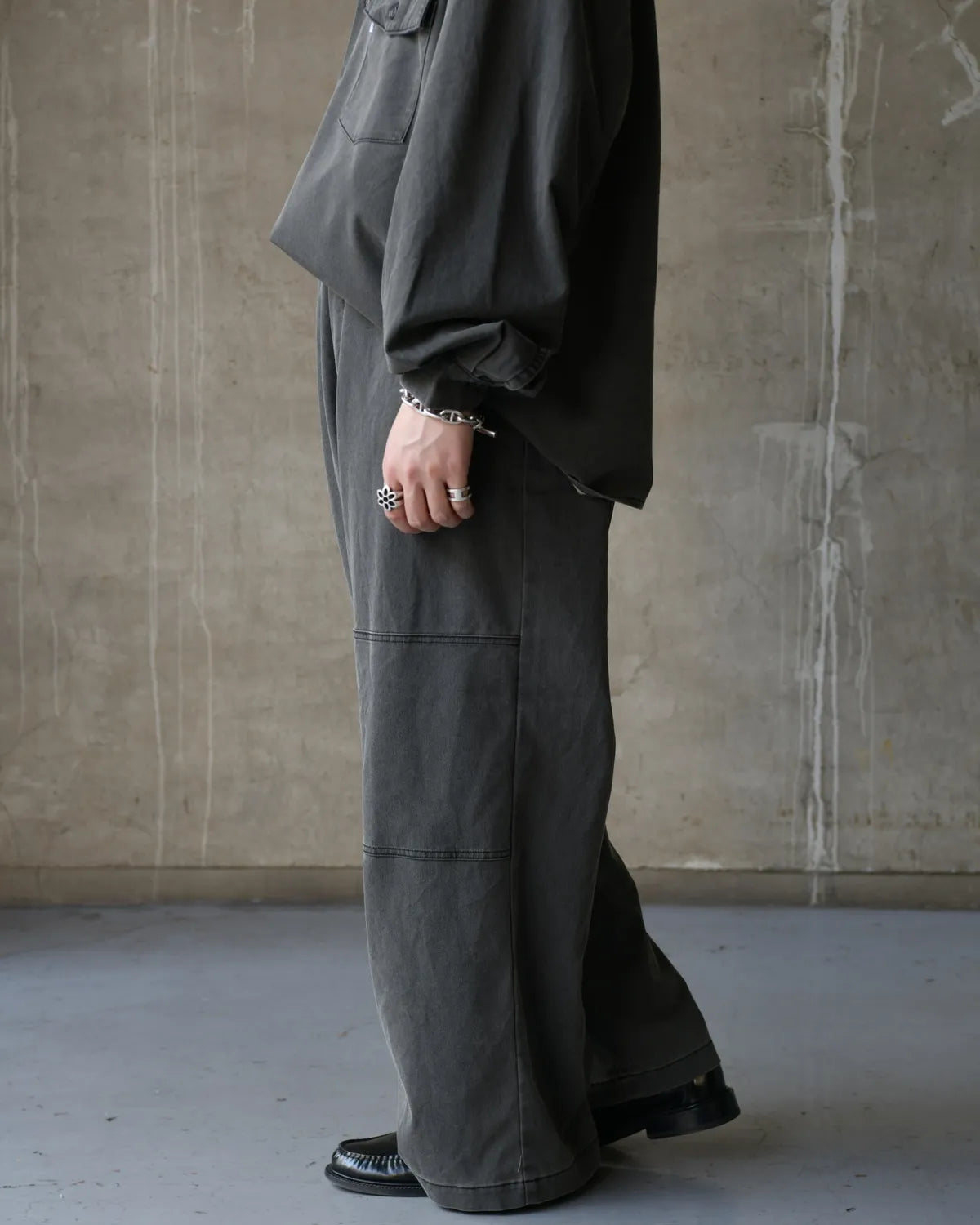 COOTIE PRODUCTIONS® / Pigment Coating T/R Twill Double Knee Work Trousers (CTE-26S124)