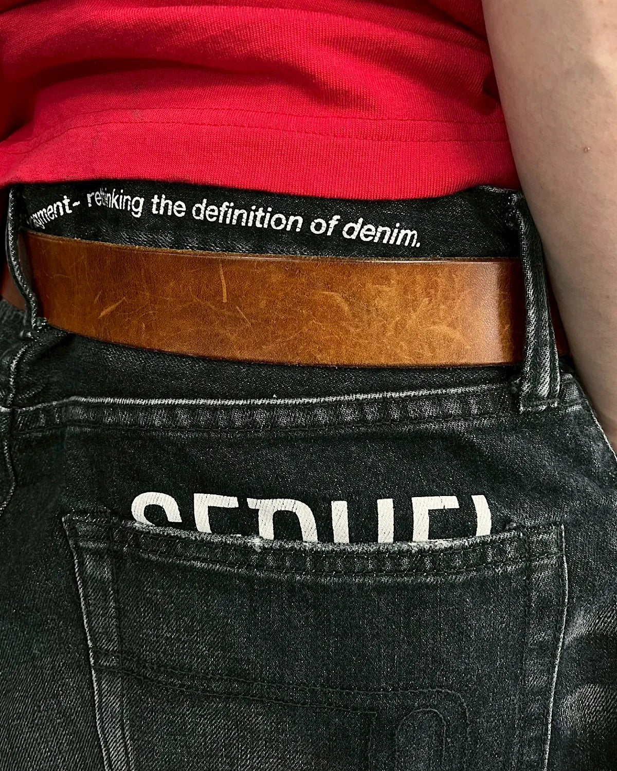 SEQUEL × FRAGMENT / DAMEGE DENIM PANTS (SQ-26SS-PT-08)