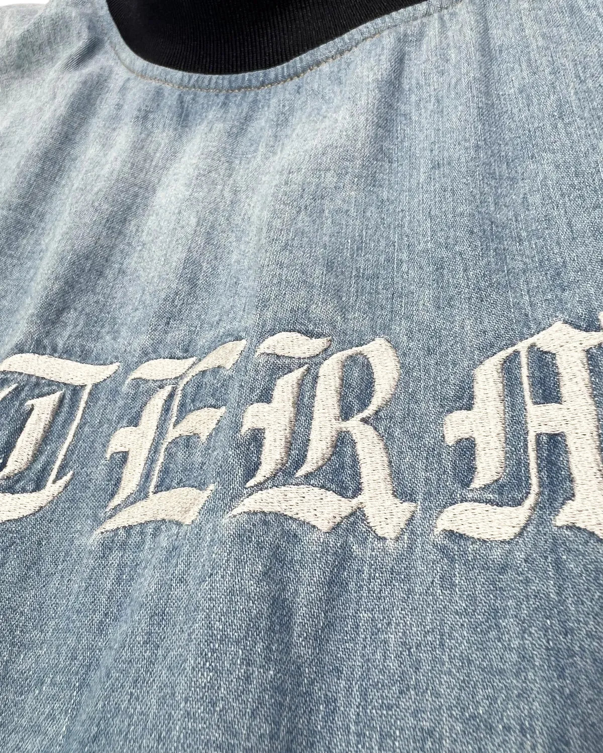 mastermind JAPAN / MJ DISTERSSED SS PULLOVER DENIM SHIRT (MJ25E14-SH024)