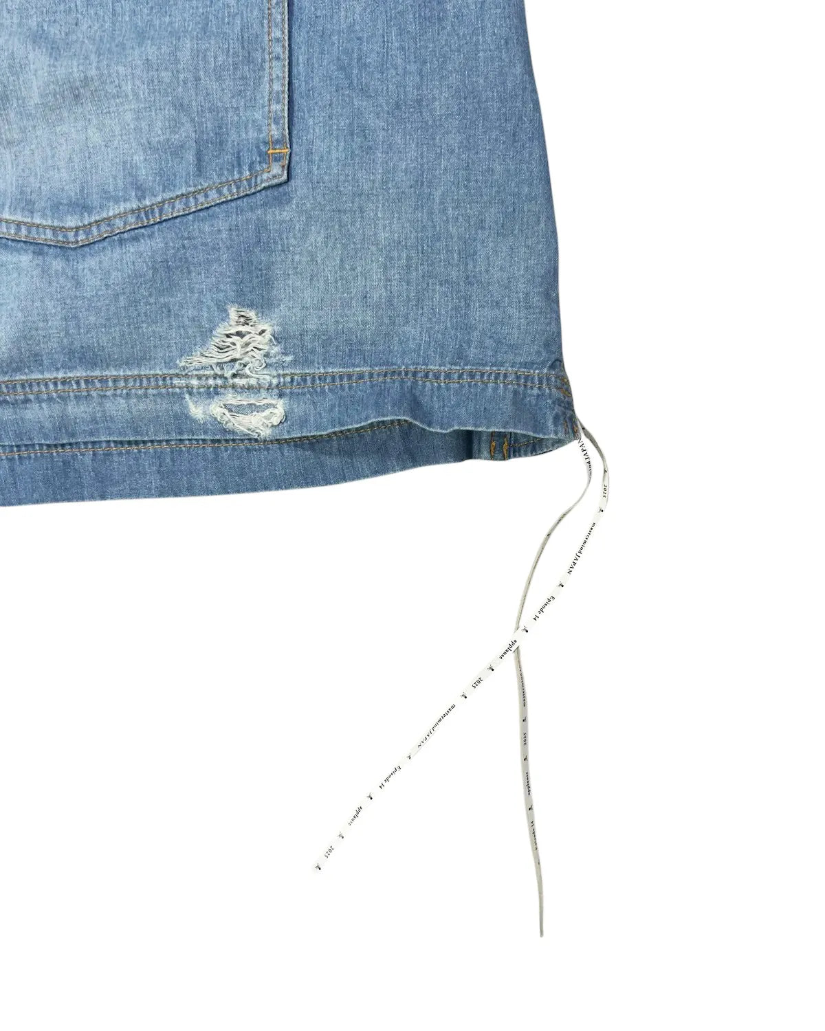 mastermind JAPAN / MJ DISTERSSED SS PULLOVER DENIM SHIRT (MJ25E14-SH024)