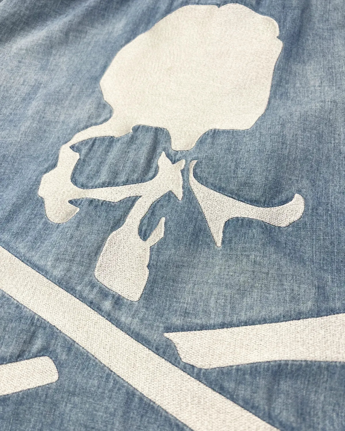 mastermind JAPAN / MJ DISTERSSED SS PULLOVER DENIM SHIRT (MJ25E14-SH024)