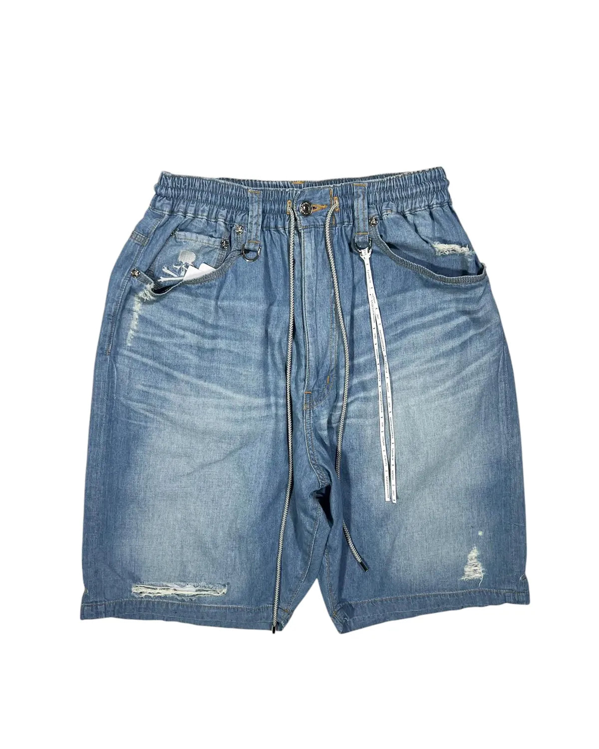 mastermind JAPAN / MJ DISTRESSED EASY DENIM SHORTS (MJ25E14-PA024)