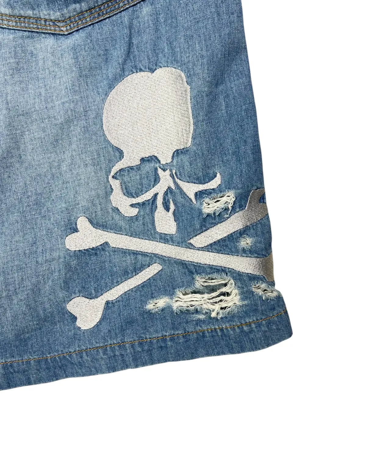 mastermind JAPAN / MJ DISTRESSED EASY DENIM SHORTS (MJ25E14-PA024)