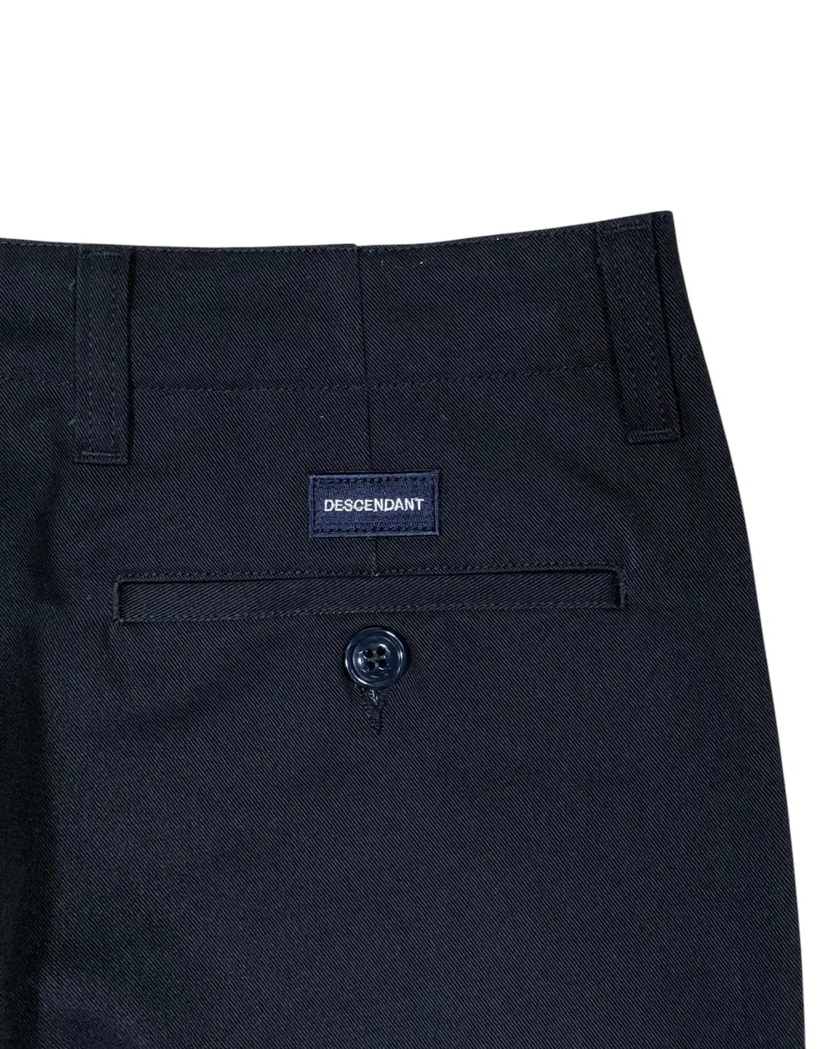 DESCENDANT / DC-6 ORGANIC COTTON TWILL TROUSERS (252WVDS-PTM01)
