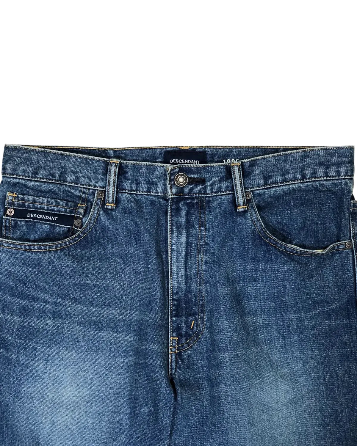 DESCENDANT / 1995 DENIM TROUSERS BUGGY LIGHT WASH (252WVDS-PTM04)