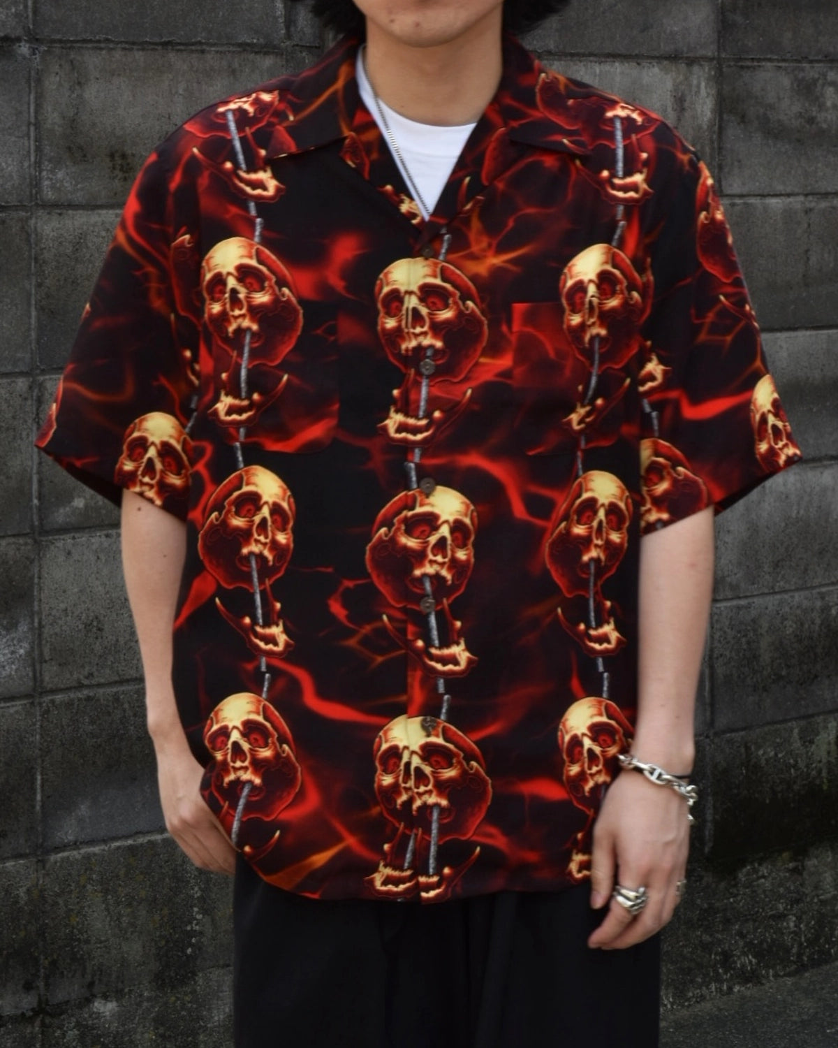 WACKO MARIA × 56 TATTOO STUDIO / HAWAIAN SHIRT S/S (56TS-WM-HI15)