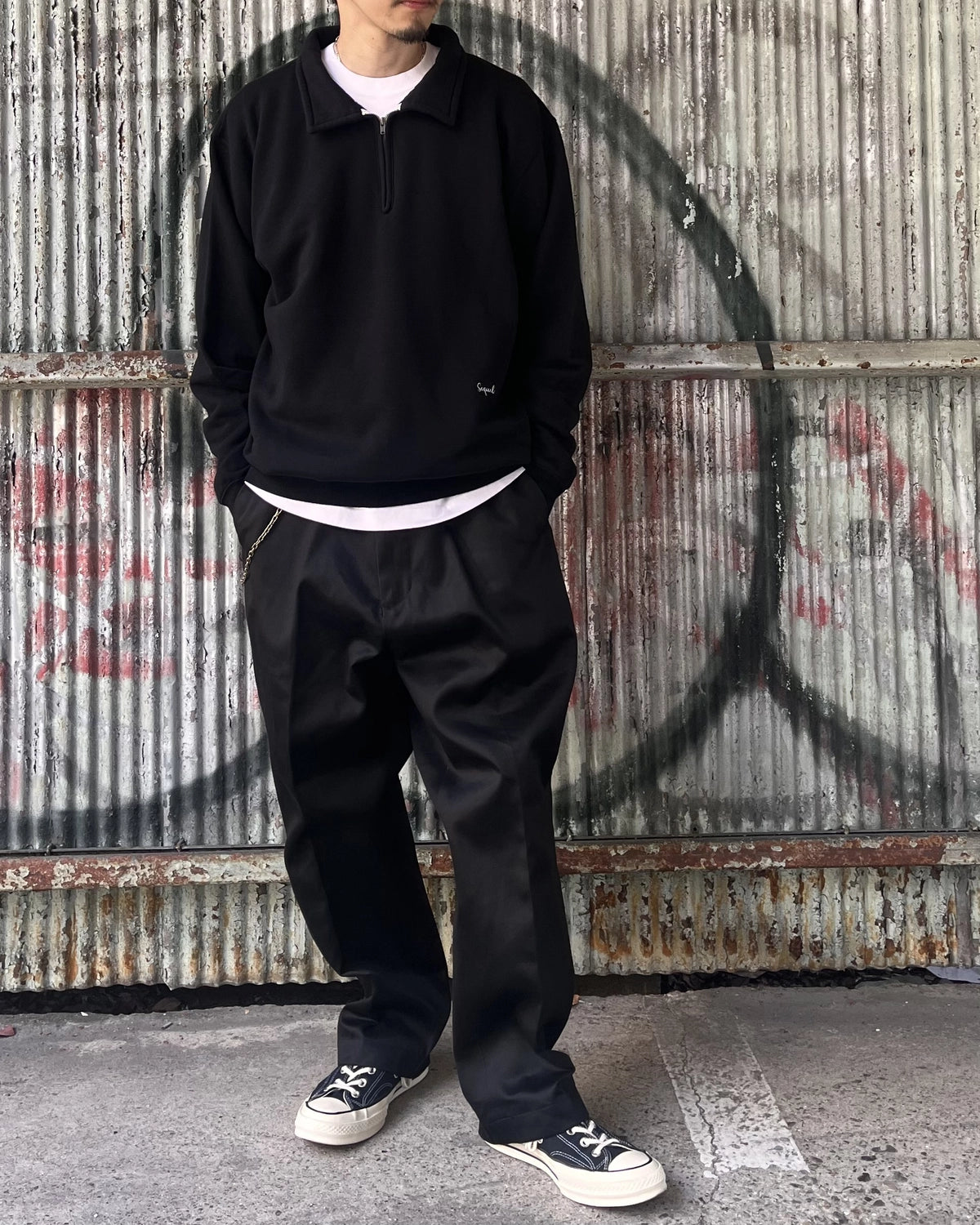 SEQUEL / HALF ZIP SWEAT (SQ-26AW-CS-01)