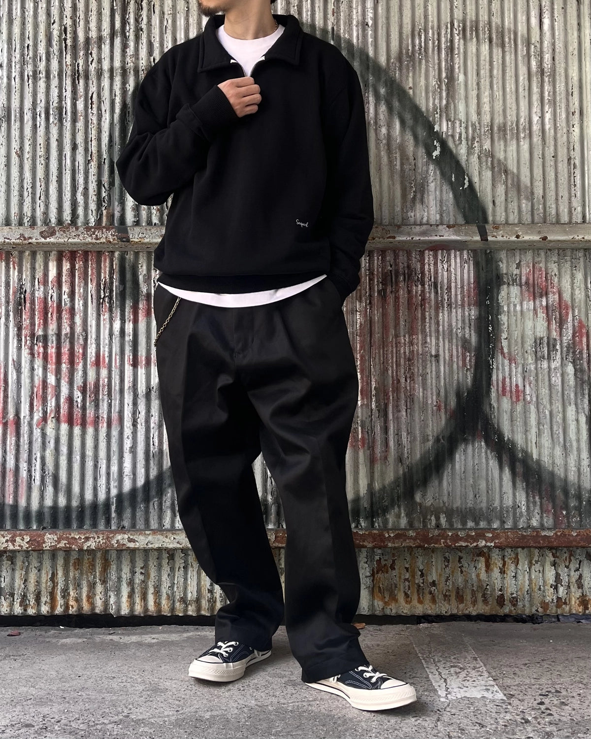 SEQUEL / HALF ZIP SWEAT (SQ-26AW-CS-01)