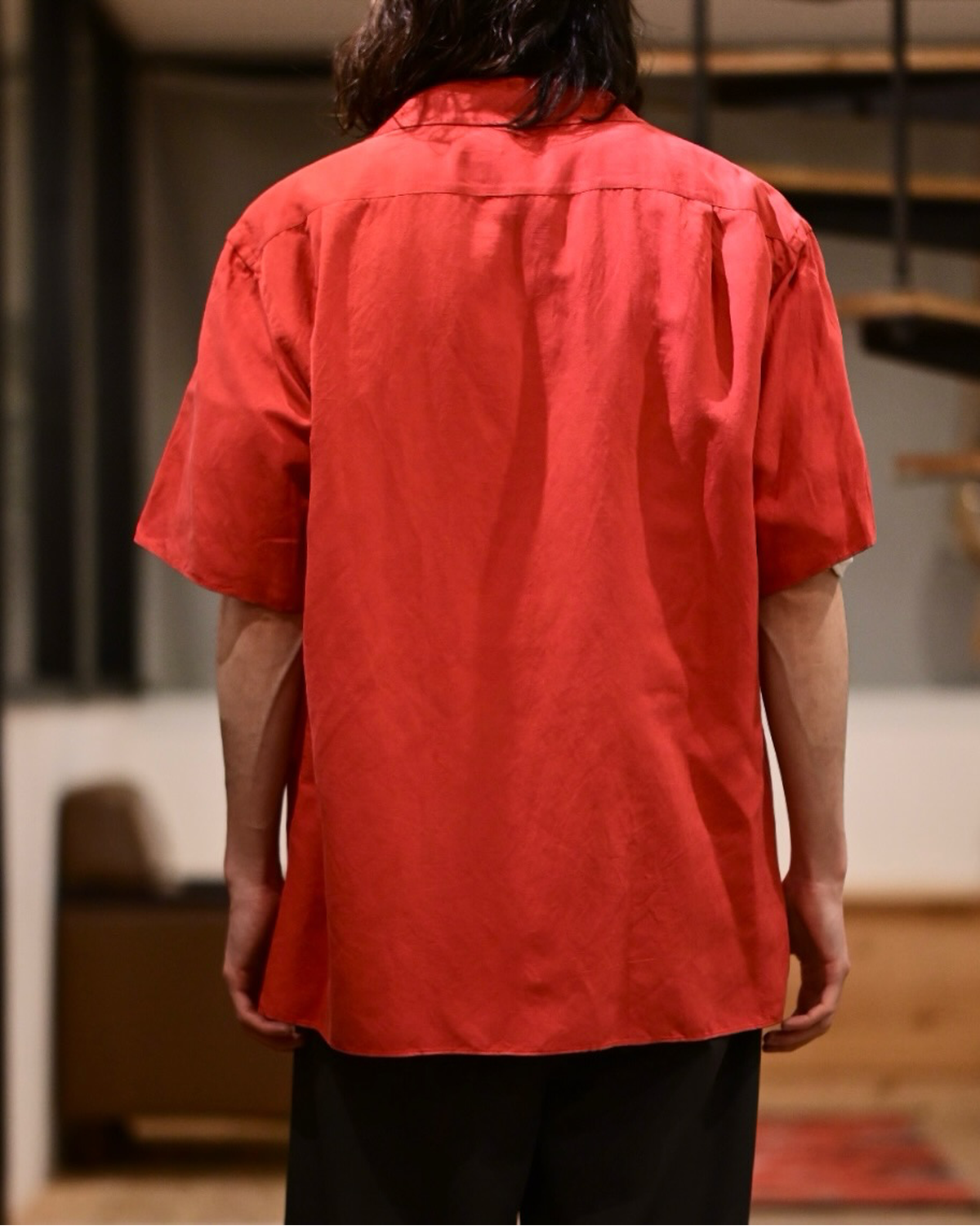 A.PRESSE / Vintage Silk Linen S/S Open Collar Shirts (26SAP-02-09)
