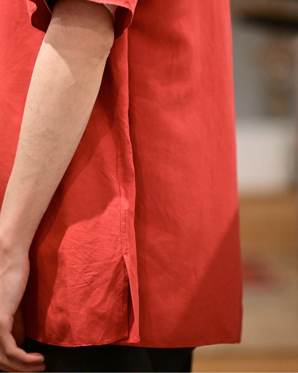A.PRESSE / Vintage Silk Linen S/S Open Collar Shirts (26SAP-02-09)