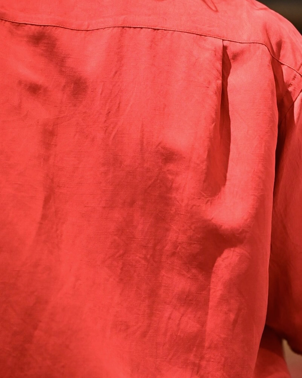 A.PRESSE / Vintage Silk Linen S/S Open Collar Shirts (26SAP-02-09)