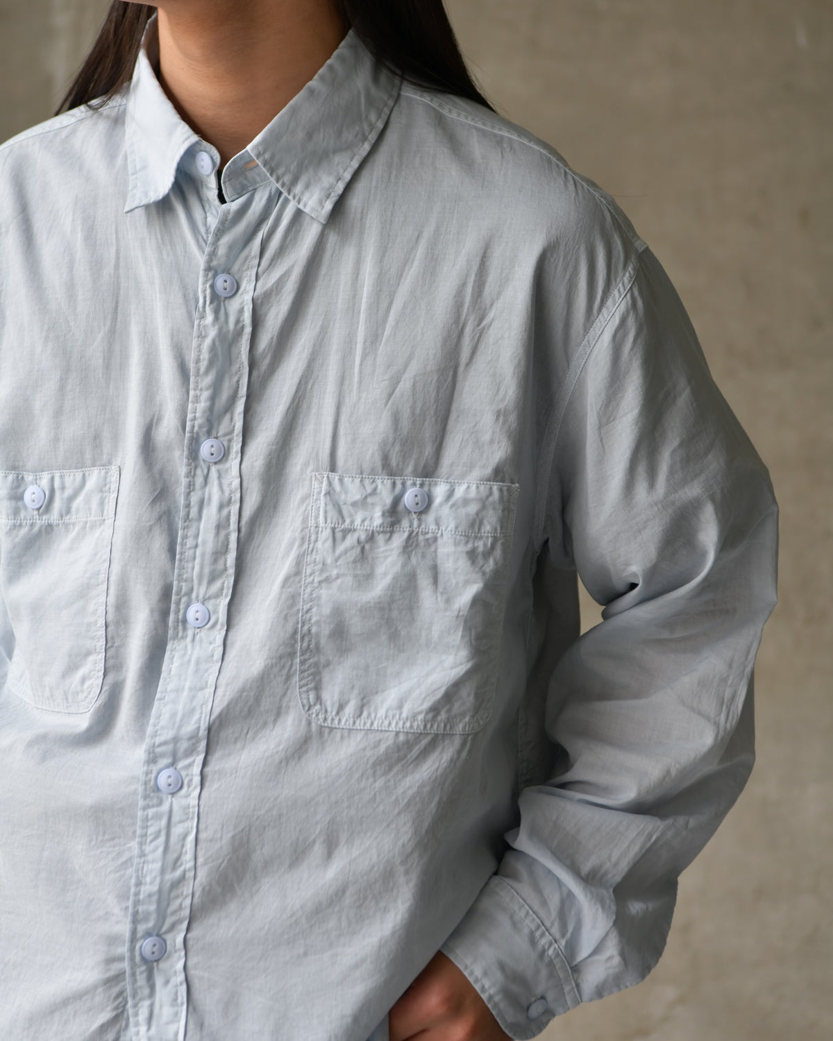 MARKAWARE / Organic Cotton 90/1 Loan / Two Pocket Work Shirt (A26A23SH02C)
