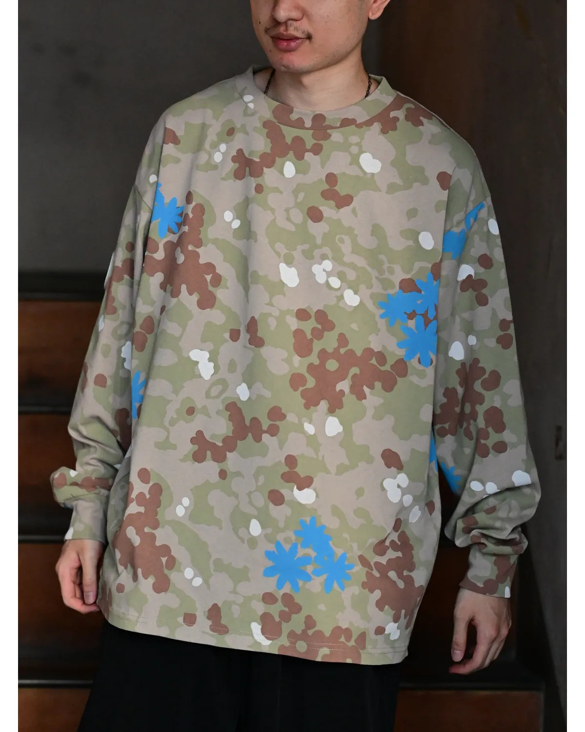 ECSTATIC RESEARCH / CAMO L/S T-SHIRT (EC0031-0105)