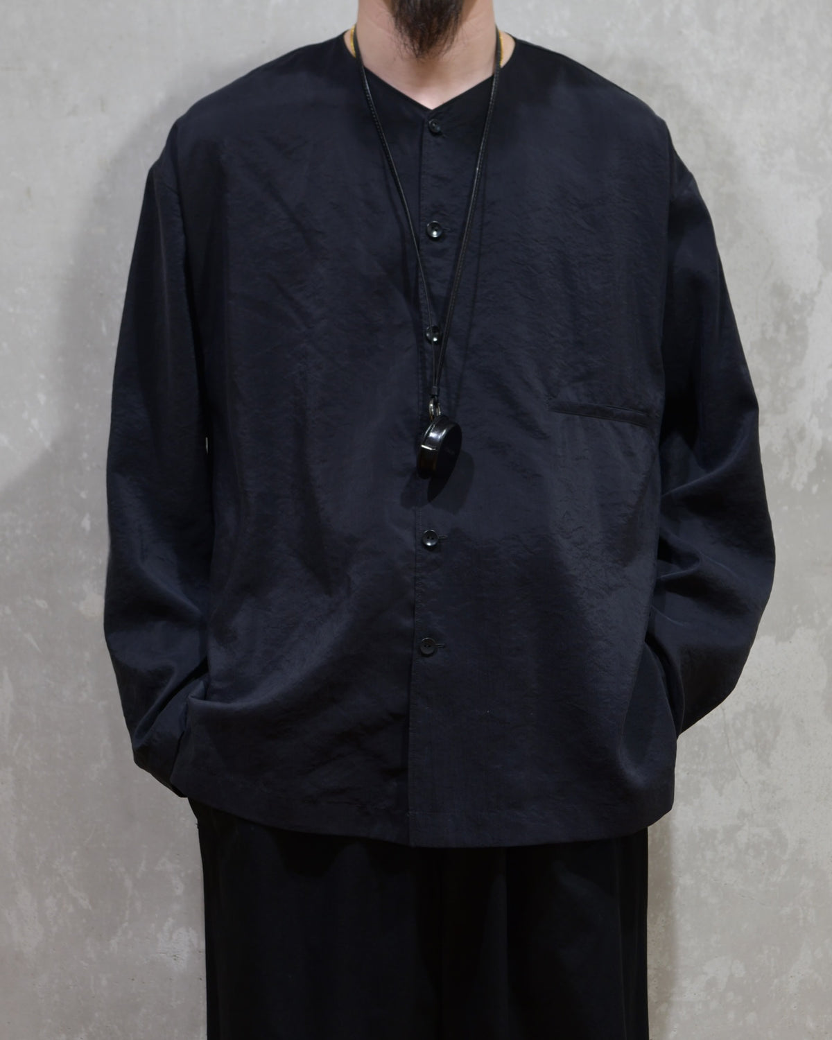 LEMAIRE / V-NECK SHIRT (SH1235 LF1308)
