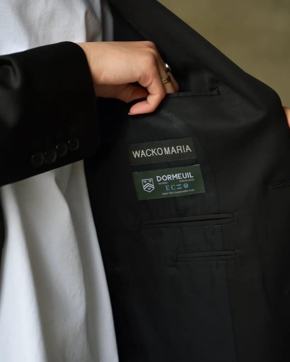 WACKO MARIA × DORMEUIL / SINGLE BREASTED JACKET -TYPE-8- & PLEATED TROUSERS (26SS-WMO-SU08)