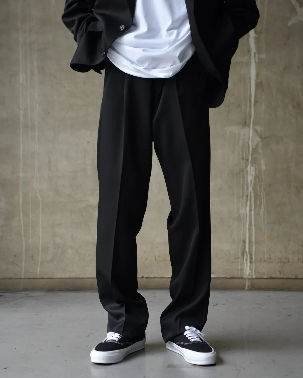WACKO MARIA × DORMEUIL / SINGLE BREASTED JACKET -TYPE-8- & PLEATED TROUSERS (26SS-WMO-SU08)