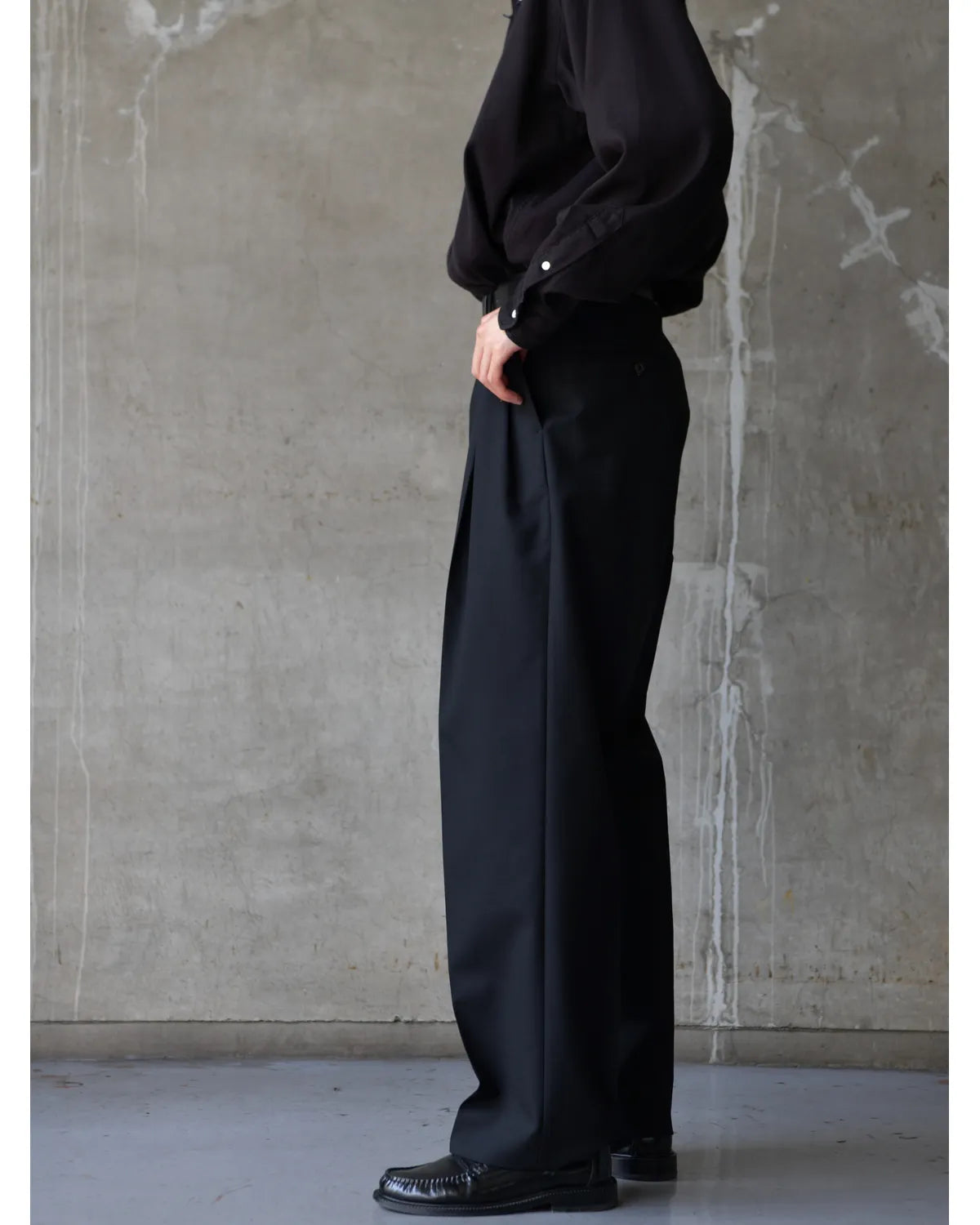 MARKAWARE / Polwarth Tropical / Double Pleated Trousers (A26C01PT02C)