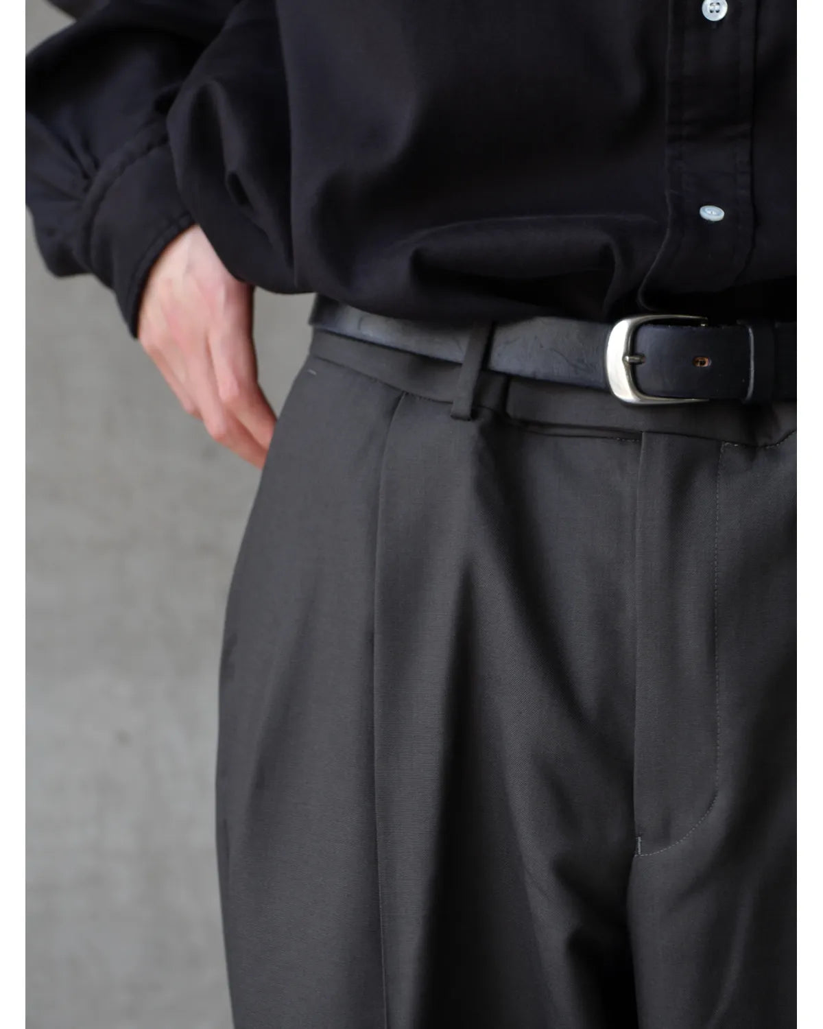 MARKAWARE / Polwarth Tropical / Double Pleated Trousers (A26C01PT02C)
