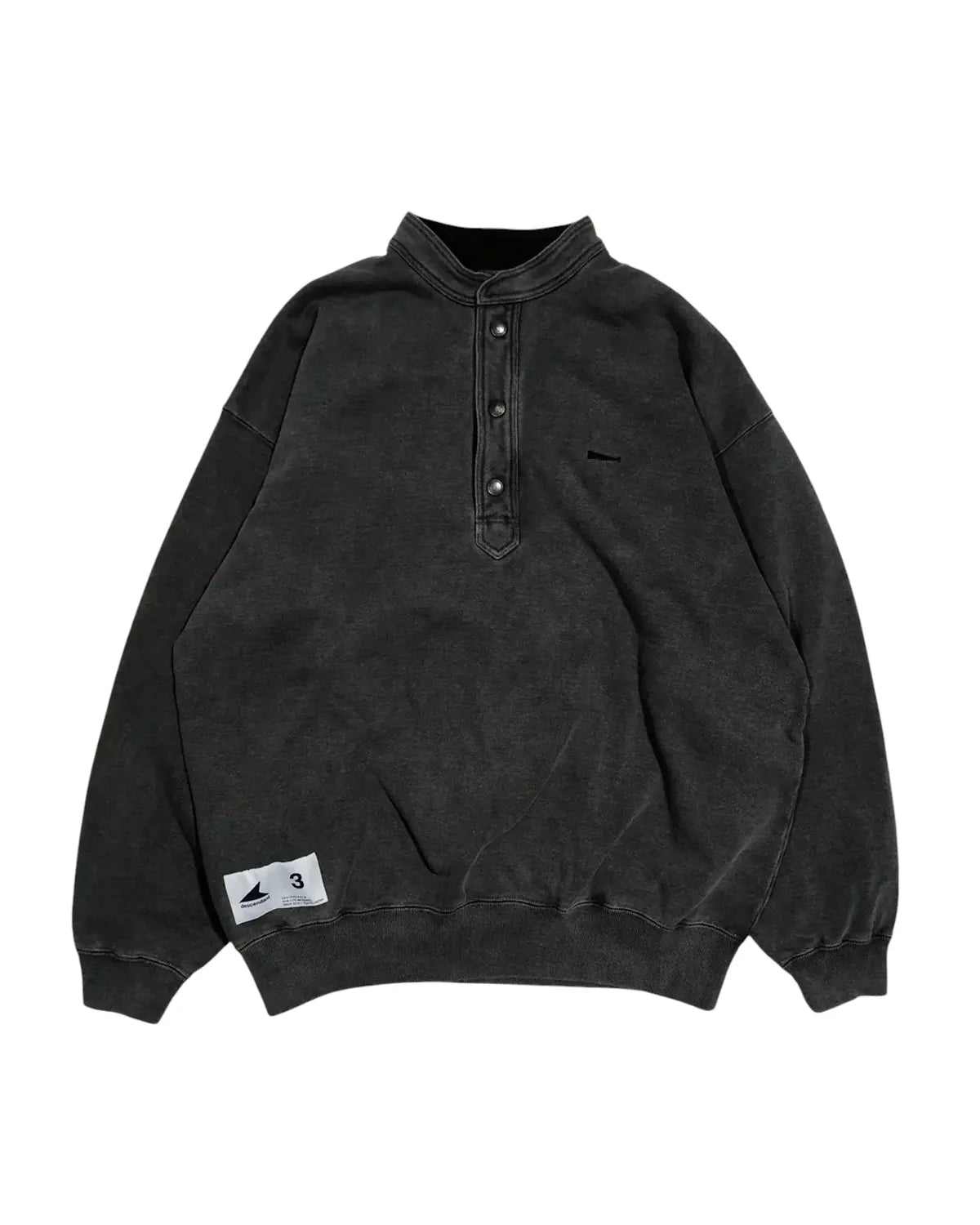 AW24 DESCENDANT VOIL HENRY NECK Mサイズ DESCENDANT/VOIL HENLEY NECK PIGMENT DYE (BLUE)