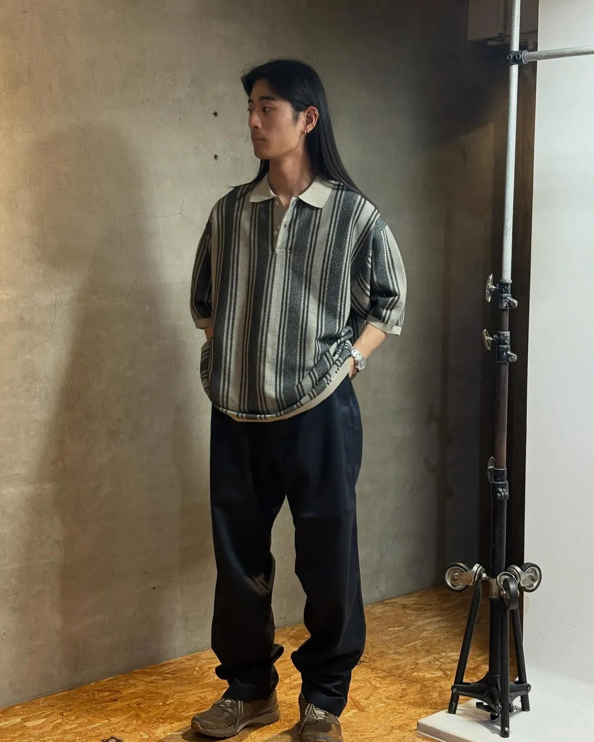 nanamica / Knit Polo Sweater (S26SH019)
