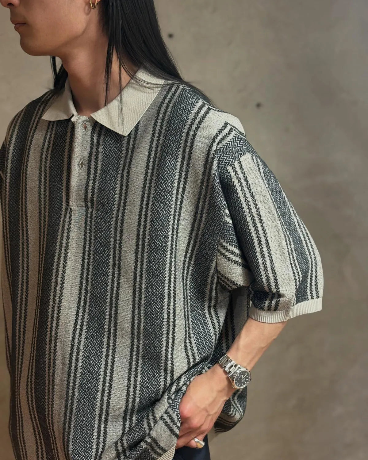 nanamica / Knit Polo Sweater (S26SH019)