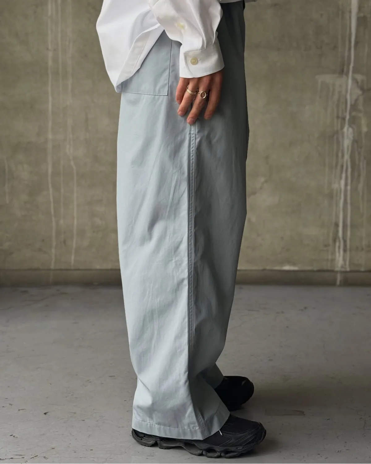 DESCENDANT / NORA WEATHER BEACH TROUSERS (261CPDS-PTM03)