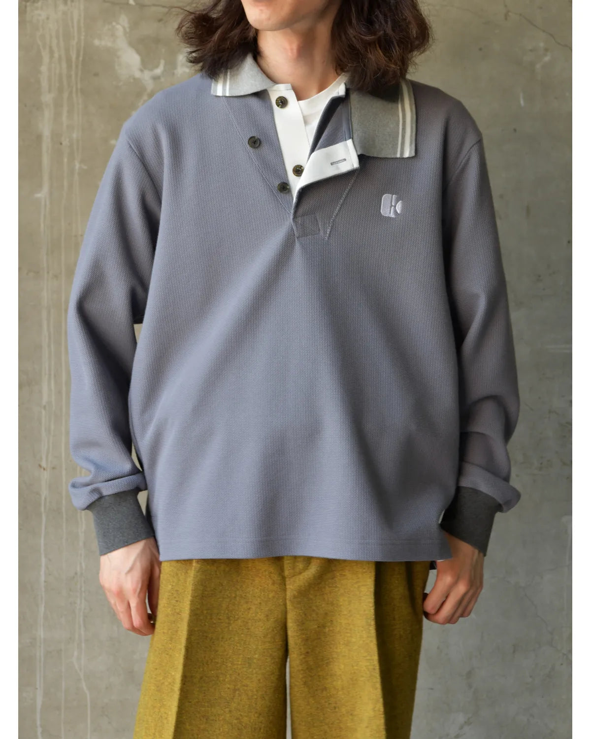 kolor / L/S POLO (26WCM-T12207)