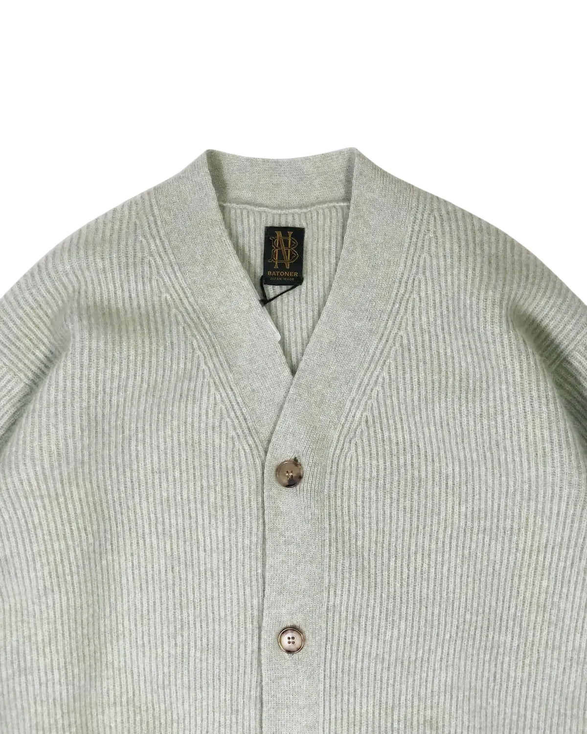 BATONER / CASHMERE FOX V CARDIGAN (BN-25FM-054)