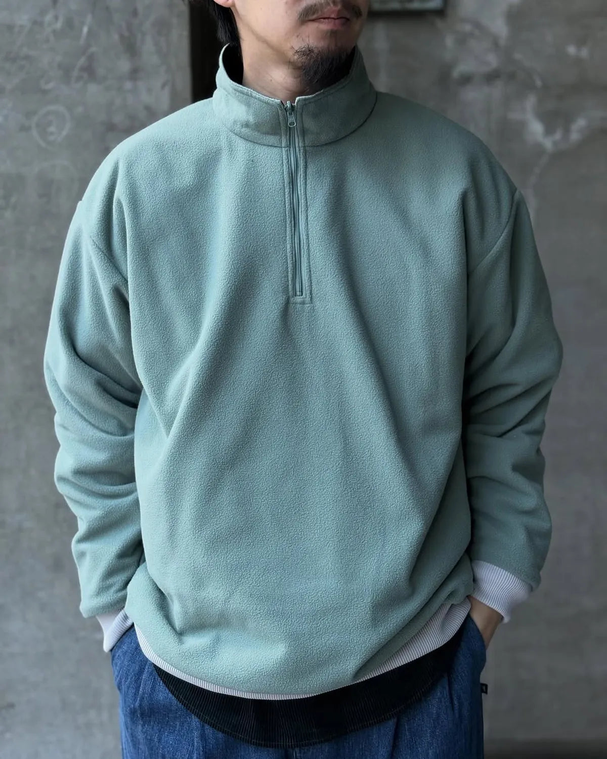 DESCENDANT / TIDE HALFZIP JACKET (252TQDS-JKM01)