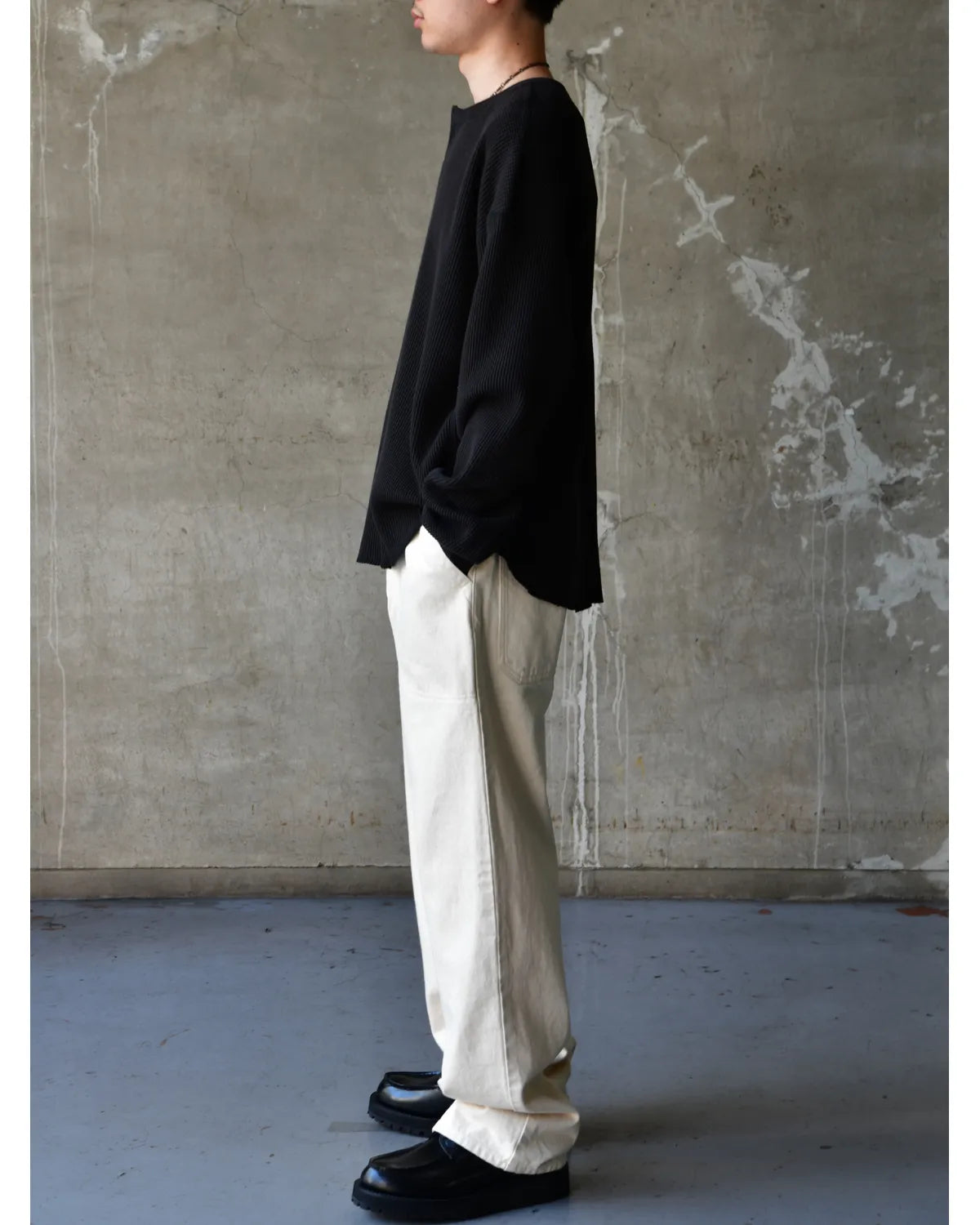 is-ness / Thermal Henley Long-sleeve Shirt (26AW_17_1008AWCS01)