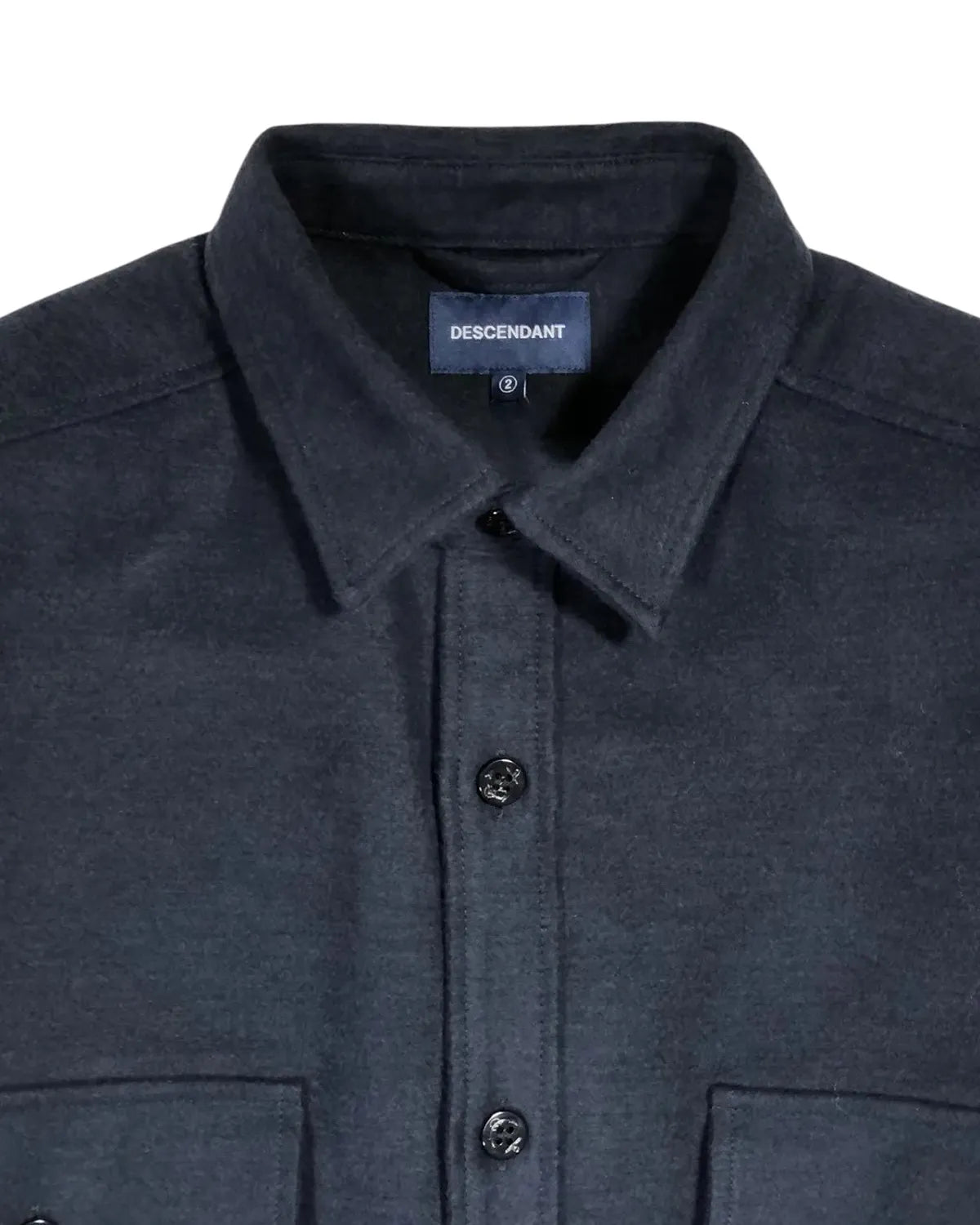 DESCENDANT /  CPO MELTON LS SHIRT (252WVDS-SHM04)